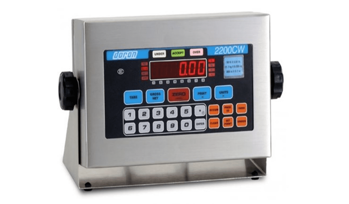 Digital weighing scale display panel